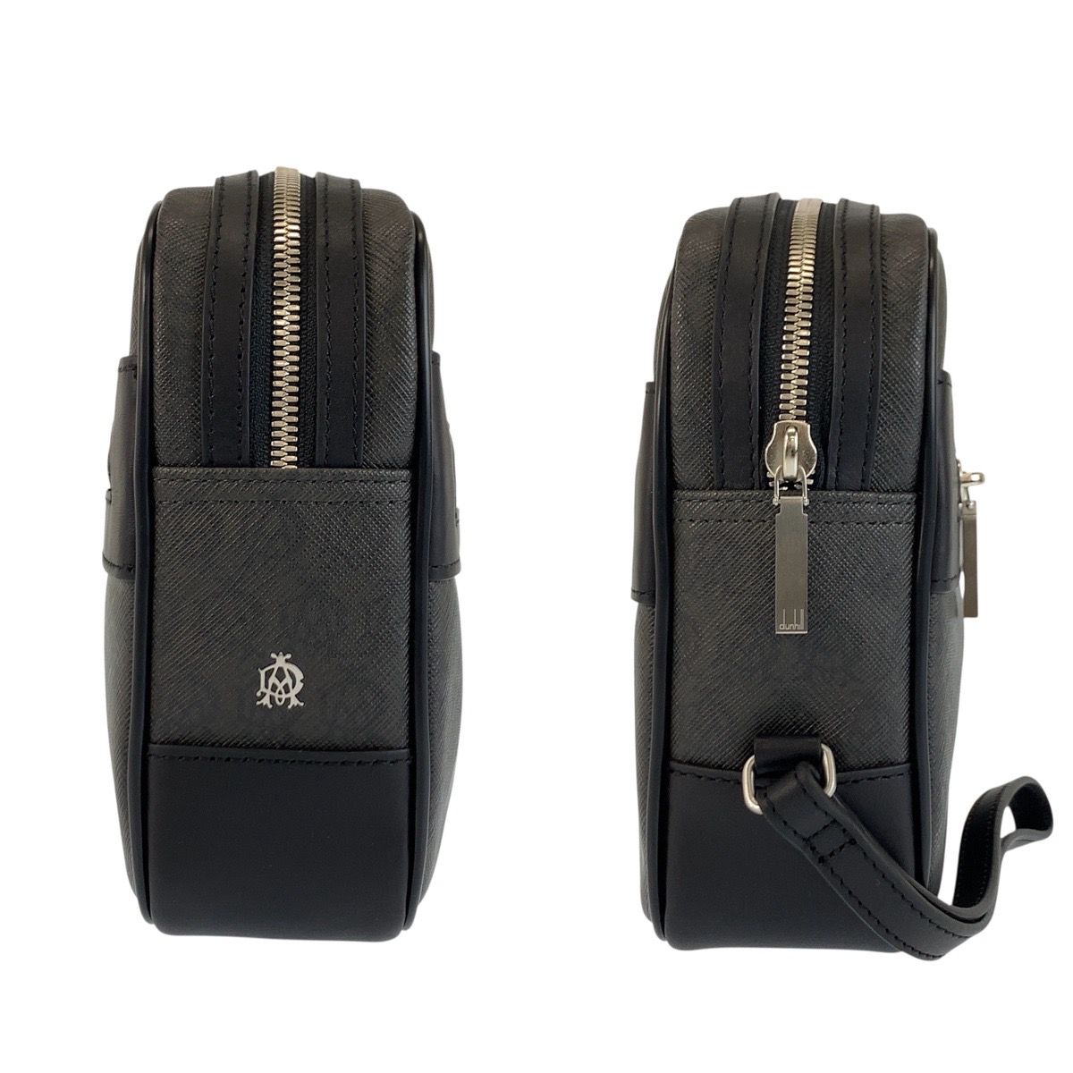 美品 Dunhill ダンヒル ウィンザー ブラック 黒 シルバー金具 PVC 