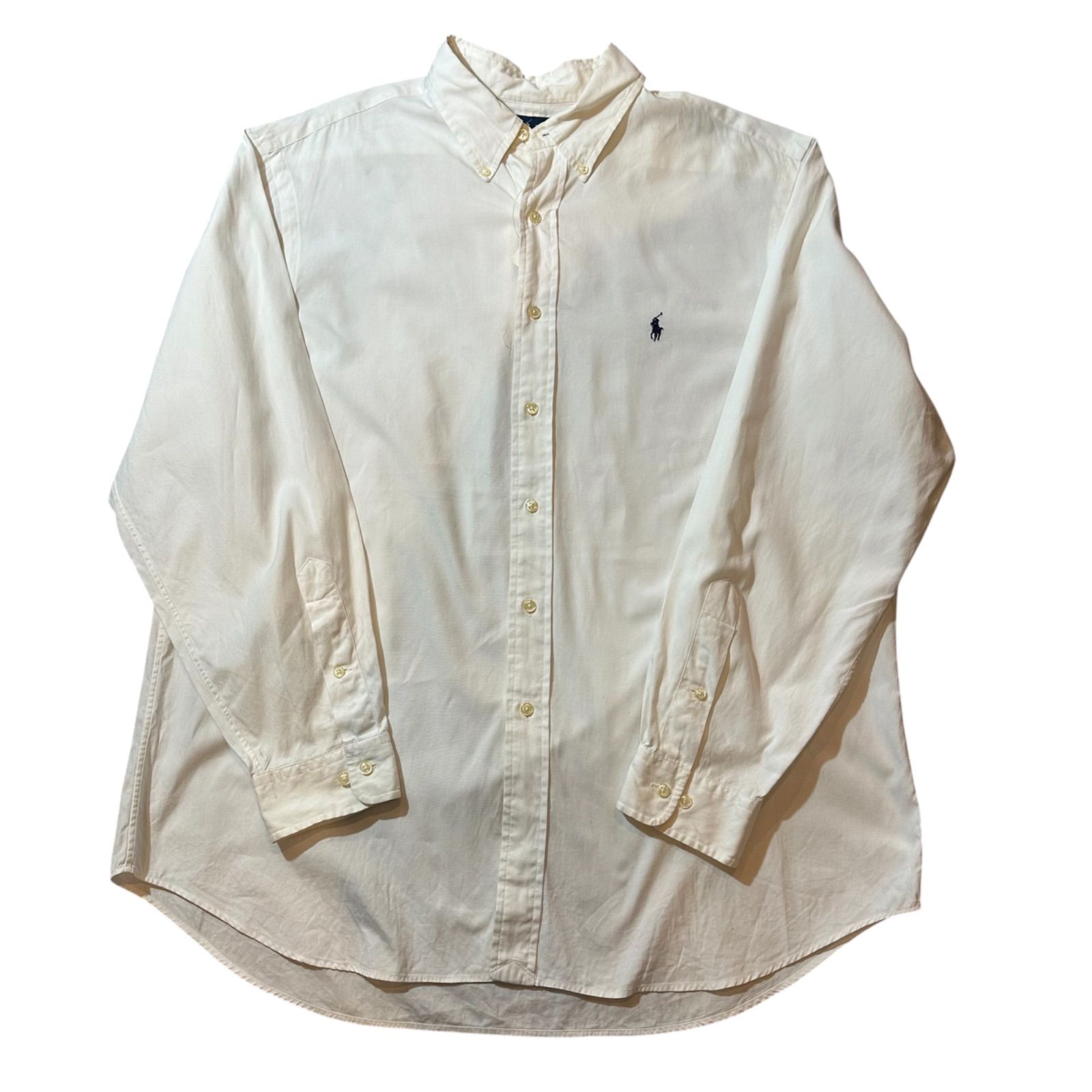 90s Ralph Lauren classic fit L/s shirt / 90年代 ラルフローレン クラシック 長袖シャツ【F405】
