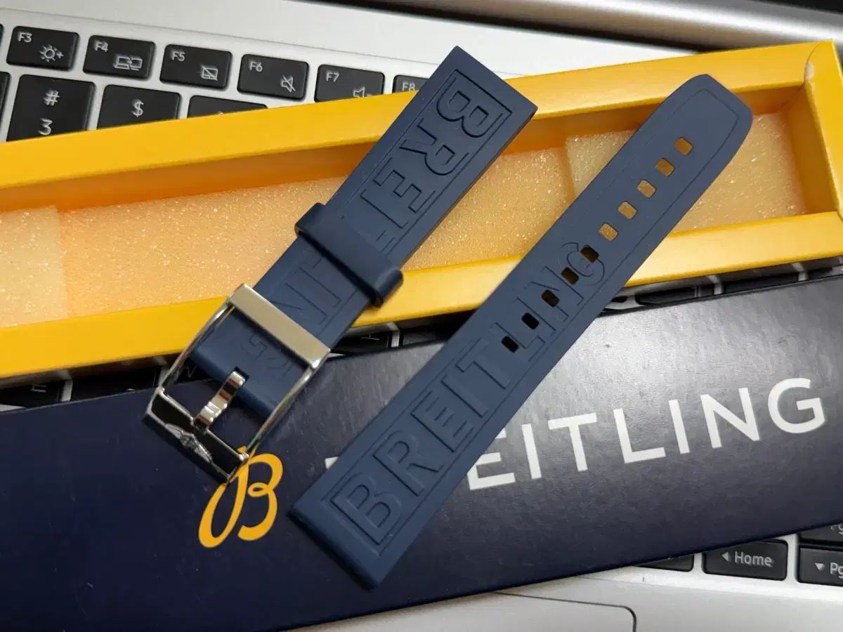 BREITLING ブライトリング ブルー ラバー + ピンバックル セット 出品