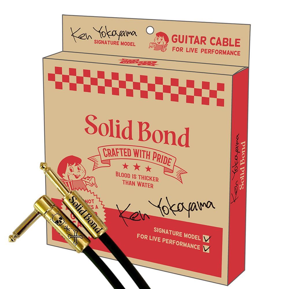 Solid Bond ソリッドボンド Ken Yokoyama Signature Guitar Cable GC-KY2-SL 5M ストレートプラグ × L プラグ