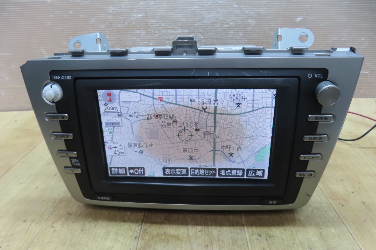タッチパネル正常★F6307/マツダ純正 GH5FW アテンザ/スポーツワゴン G33C 66 DV0 HDDナビ　地図2017年　Bluetooth　CD DVD　ステー付