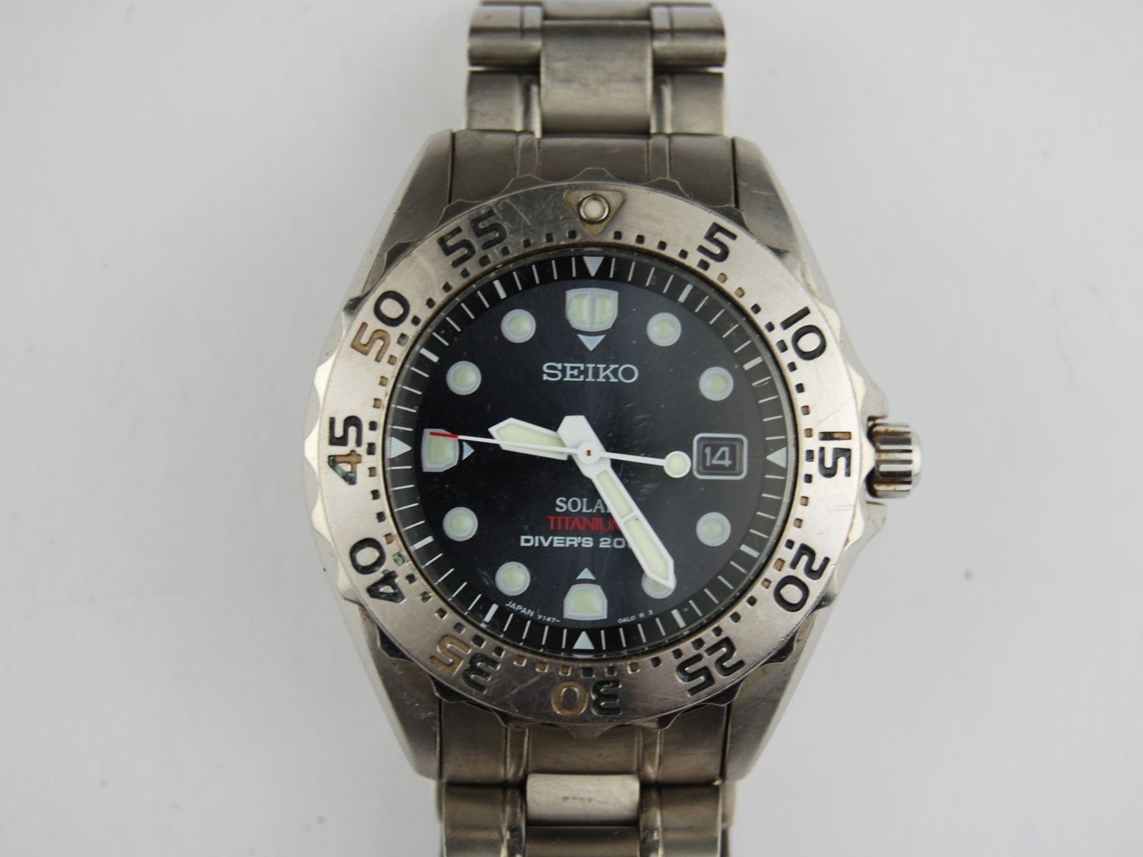 【USED/C】SEIKOセイコー V147-0AG0 SCUBA スキューバ ソーラー時計