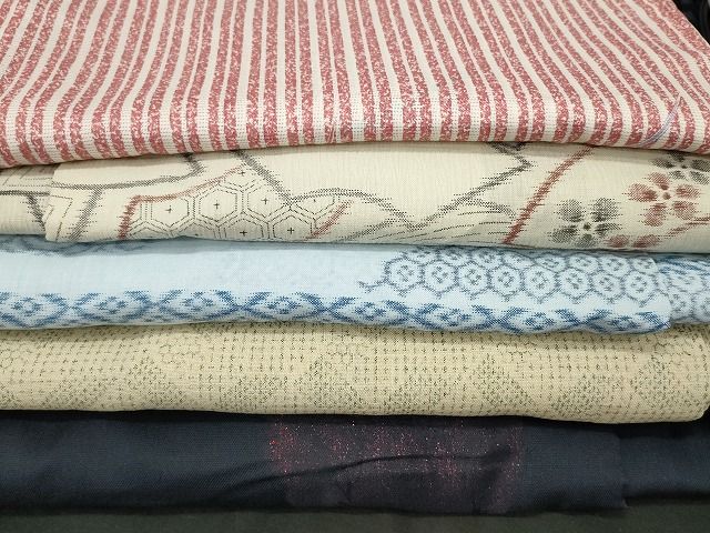 平和屋本店■夏物 小紋 絽 紗 まとめて20点 花柄 着用可能多数 全て正絹 se3983 平和屋本店□夏物 小紋 絽 紗 洗える着物 まとめて20点 人物 風景