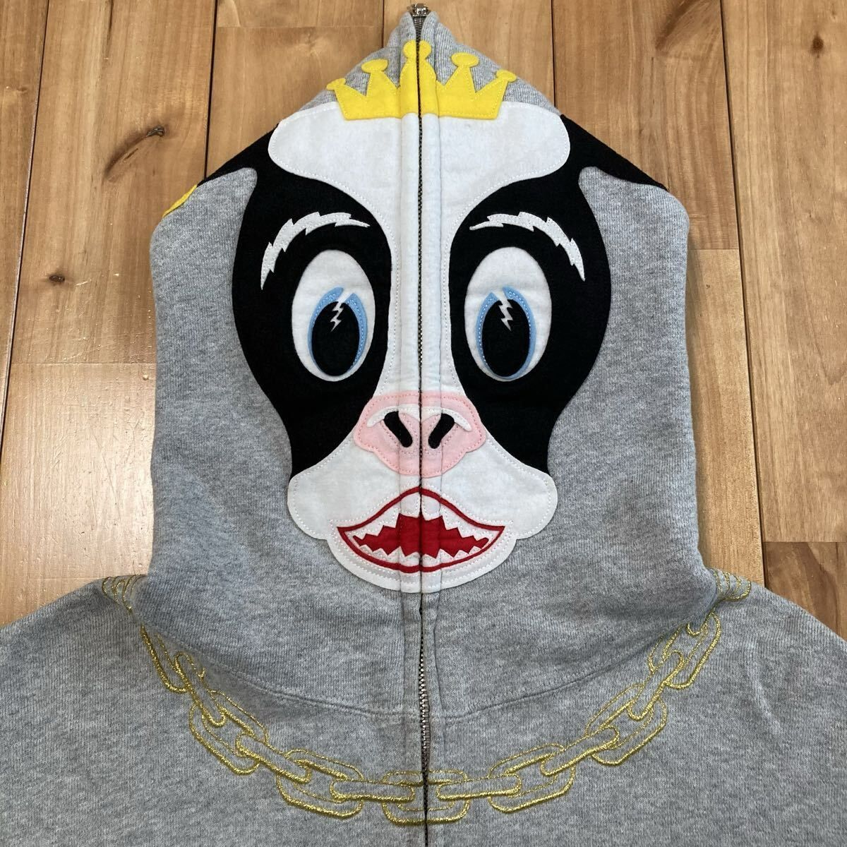 ホルスタイン パーカー Sサイズ グレー Holstein full zip hoodie a 
