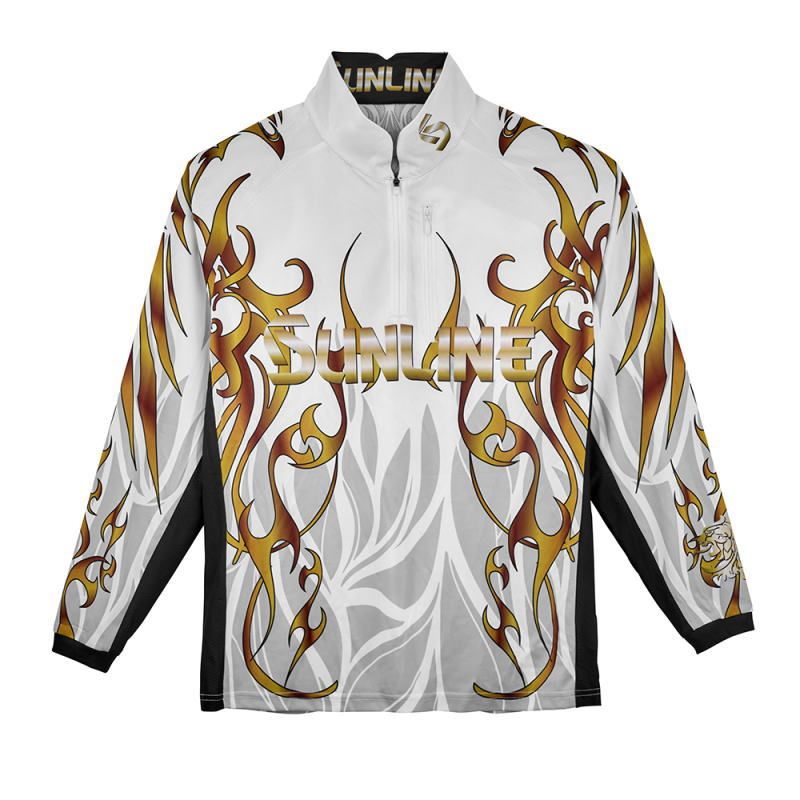 サンライン PRODRY ロングシャツ SUW-04601CW ホワイト Lサイズ