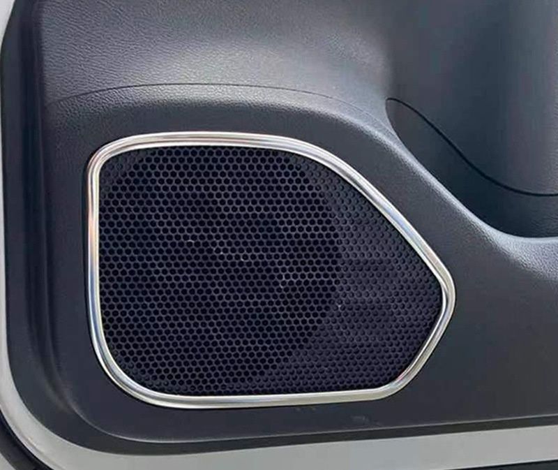 【送料無料】日産 ルークス 40系 2020-2022 専用設計 内装 スピーカーリングカバー ステンレス製 デカール カスタム ドレスアップ クローム シルバー インテリアパーツ