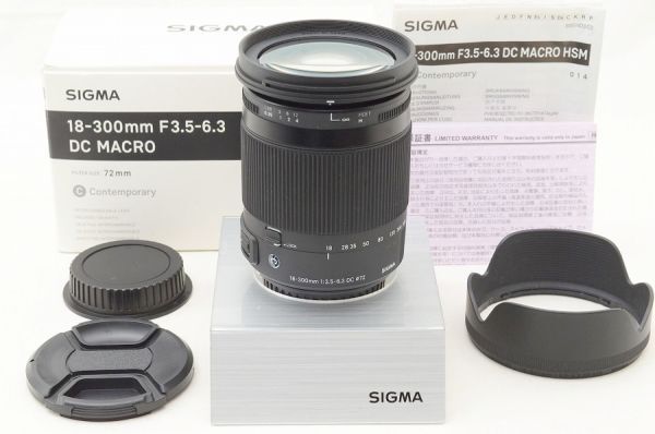 ☆極上美品☆ SIGMA シグマ 18-300mm F3.5-6.3 DC MACRO OS HSM Contemporary 元箱 付属品 Canon用 ♯26042103 43,080円