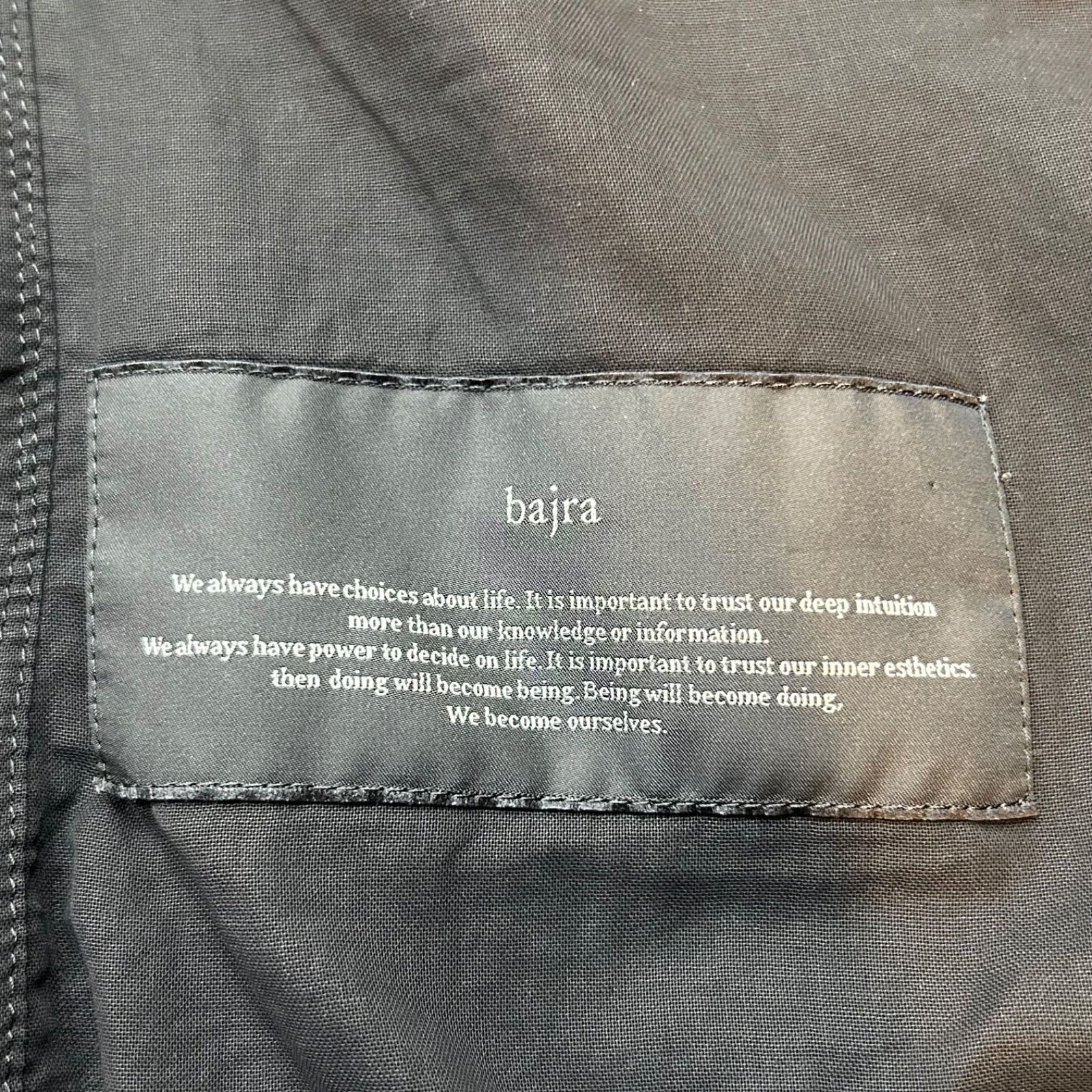 bajra バジュラ ベスト ジレ ノースリーブ フリンジ リネン コットン