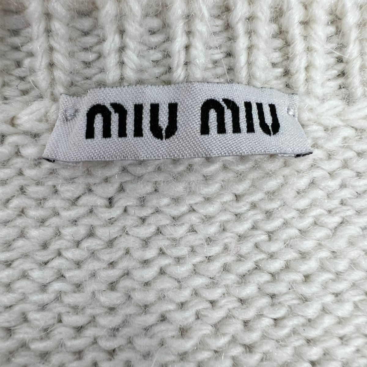 miumiu 美品 ミュウミュウ ボーダー ニット 長袖 セーター MMN491