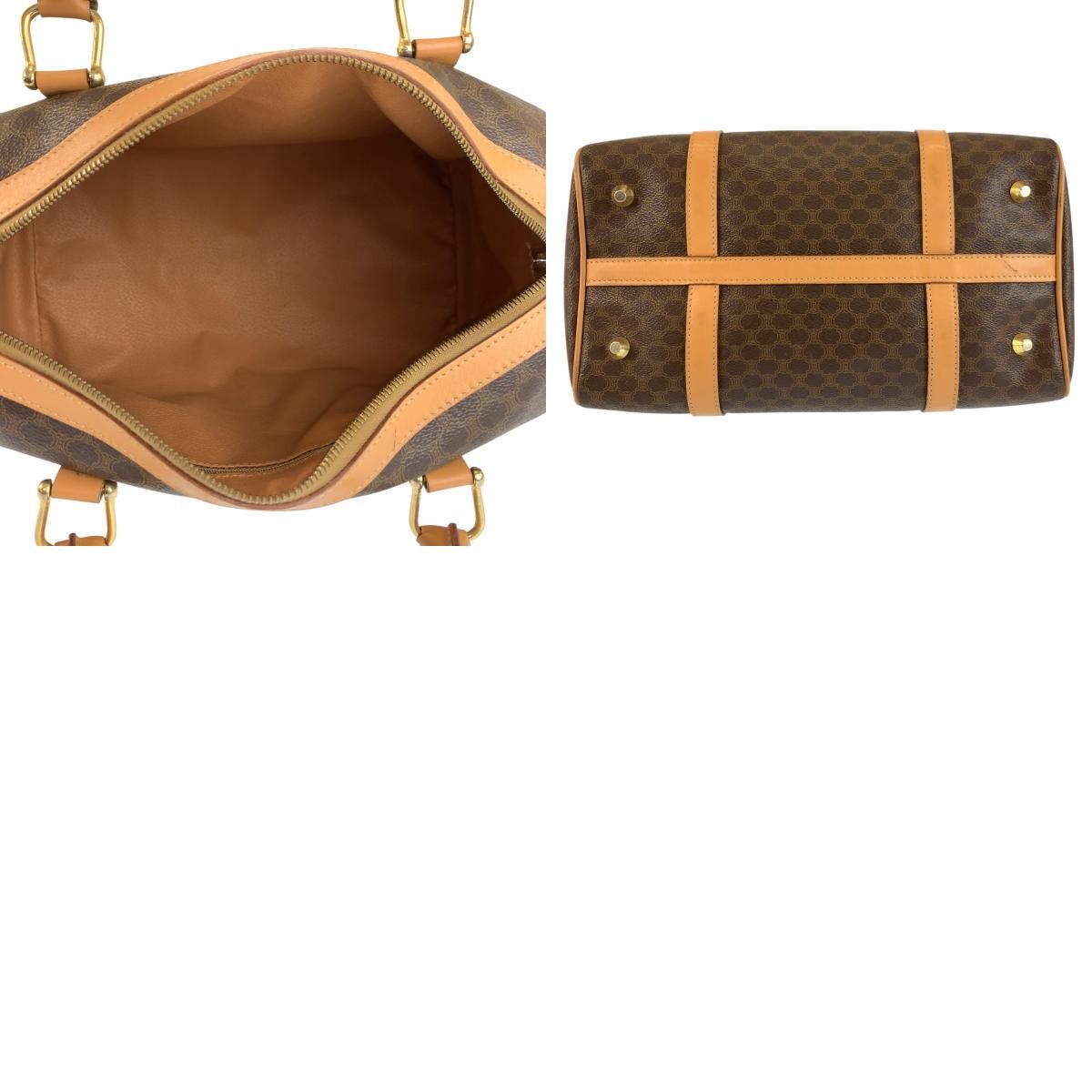 美品 CELINE セリーヌ ヴィンテージ マカダム ブラウン ゴールド金具