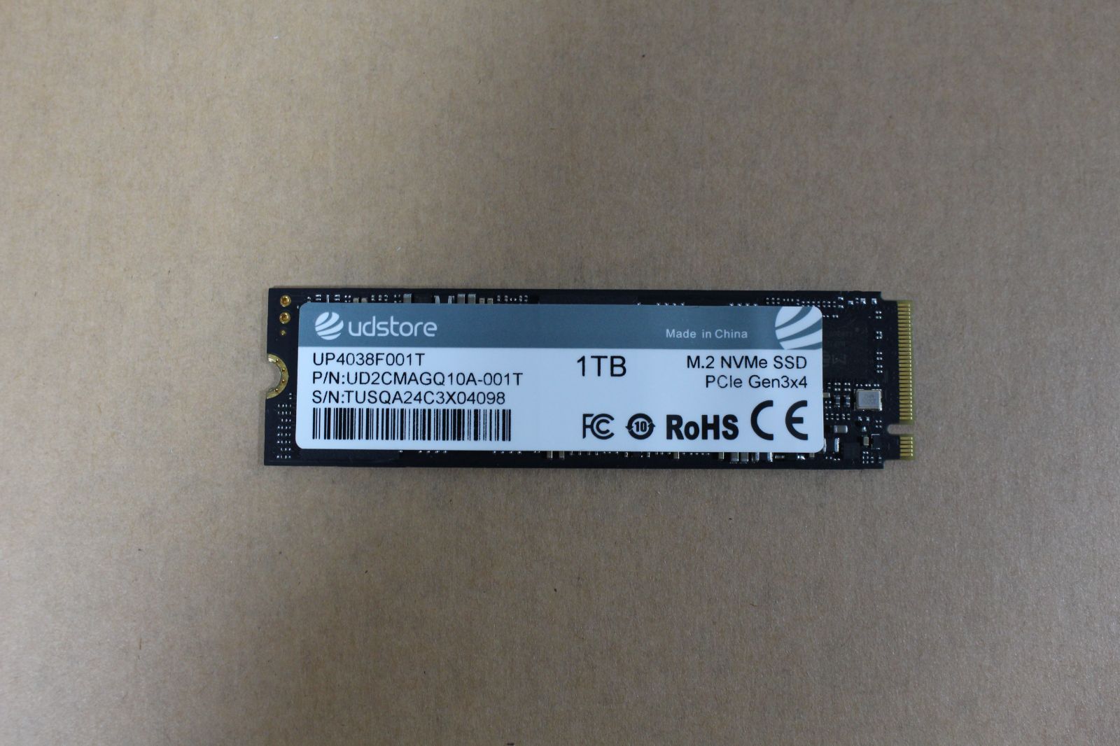 udstore 1TB M.2 NVMe SSD gen3×4 73