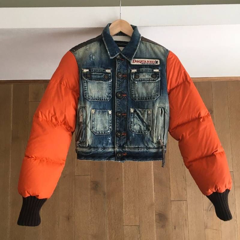 ブランド別 即決 美品 DSQUARED2ディースクエアード ドッキング デニム