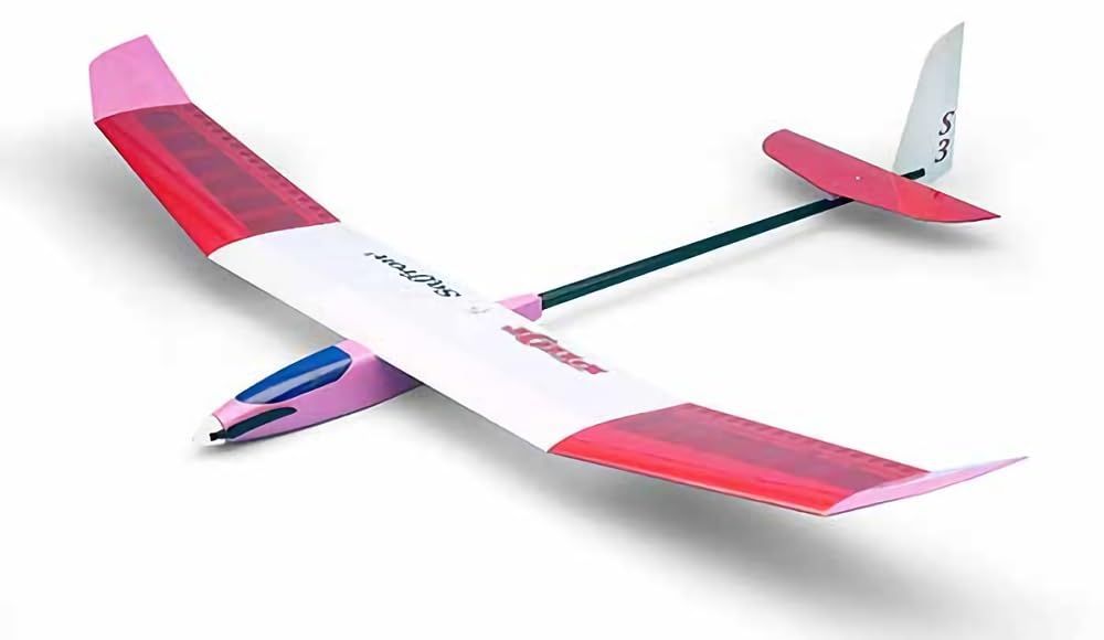 【特価商品】サフラン3 (1.41m) PILOT バルサキット Mokei) 電動グライダー (OK ラダー機 OK模型 12168
