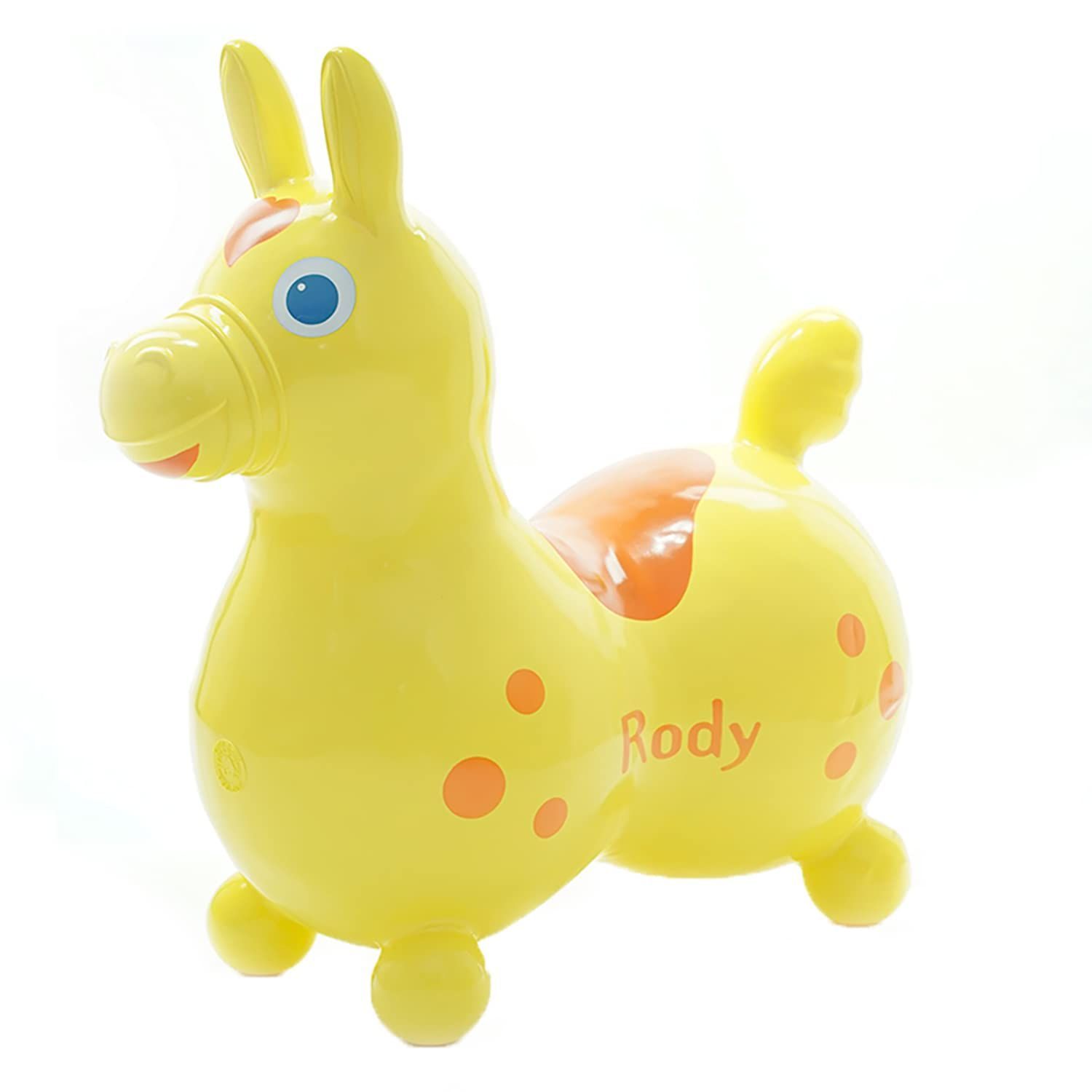 【在庫処分】3歳 2歳 イタリア製 RODY ギフト プレゼント 誕生日 出産祝い 乗用玩具（ベビーイエロー）※ポンプは付属しません 体幹 バランスボールトイ ベビーイエロー ロディ