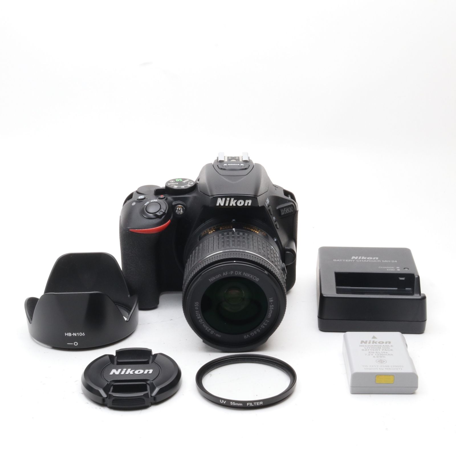 Nikon D5600 AF-P 18-55 VR レンズキット ブラック 〔NIKON F マウント〕