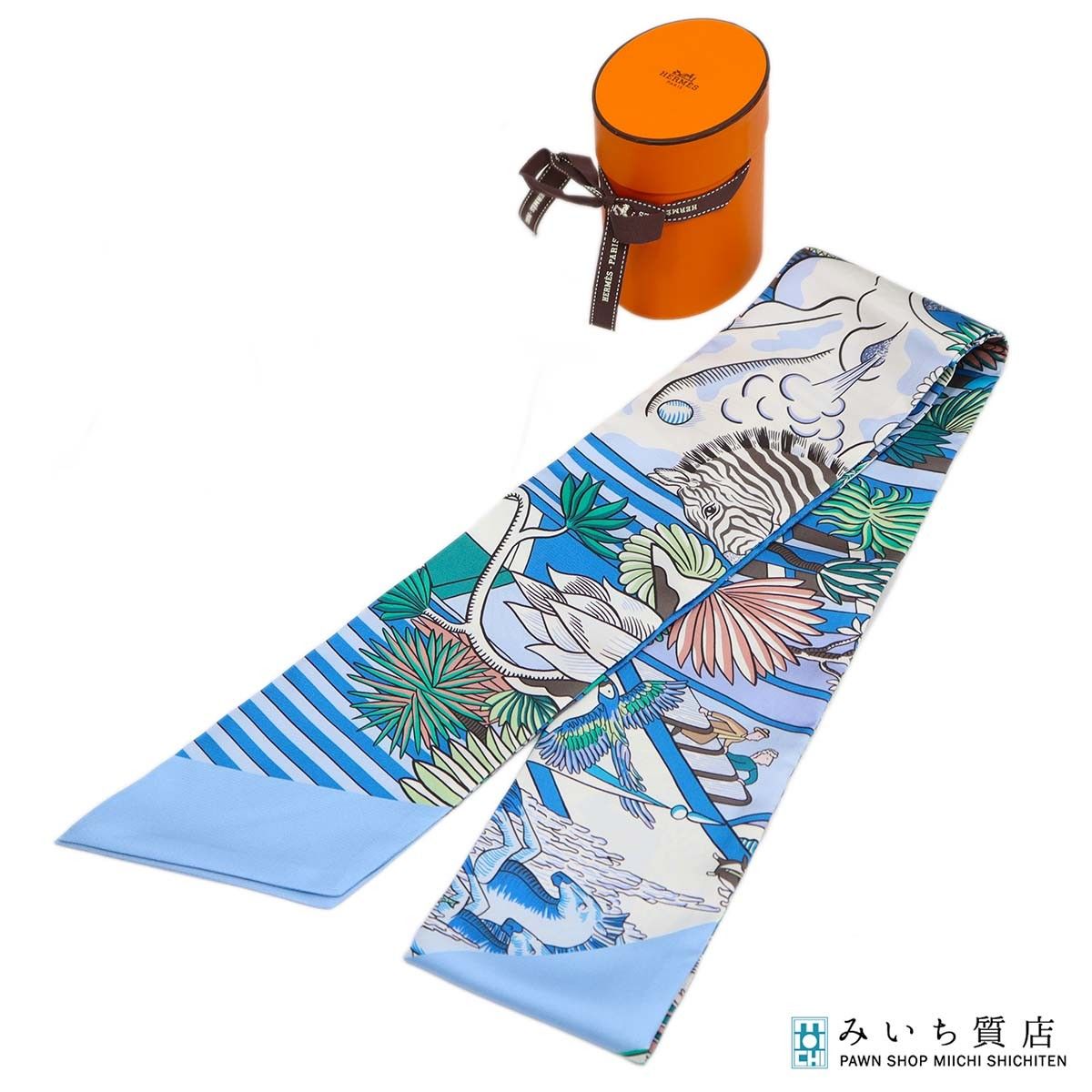 HERMES エルメス マキシツイリー ANIMAPOLIS アニマポリス スカーフ