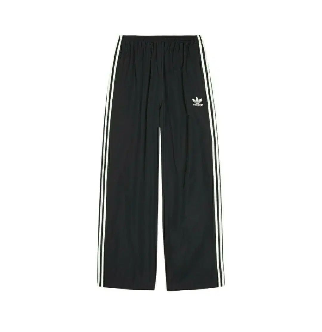 S バレンシアガ adidas ポプリン トラックパンツ ノンステッチ ブラック