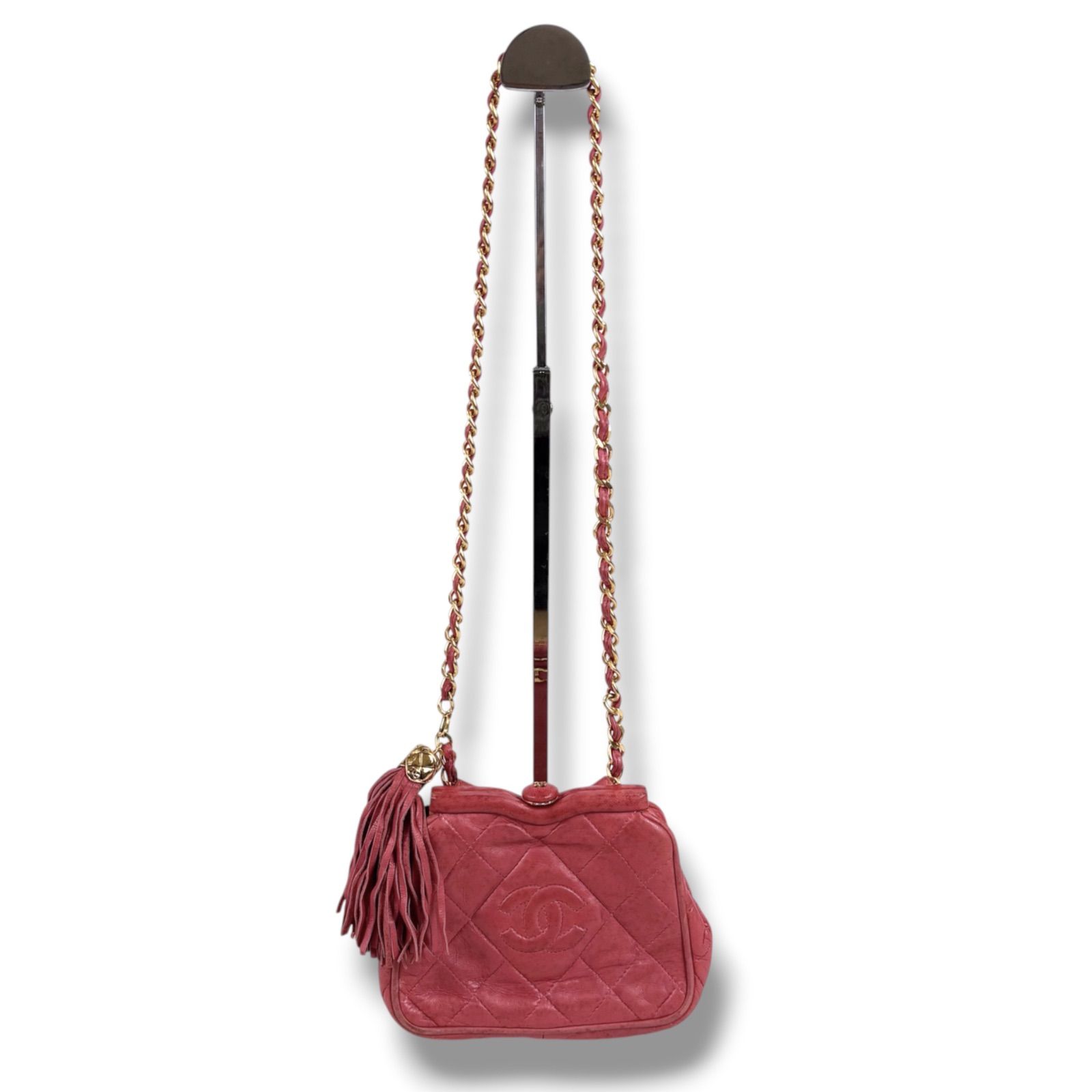 シャネル CHANEL マトラッセ がま口 チェーンショルダーバッグ
