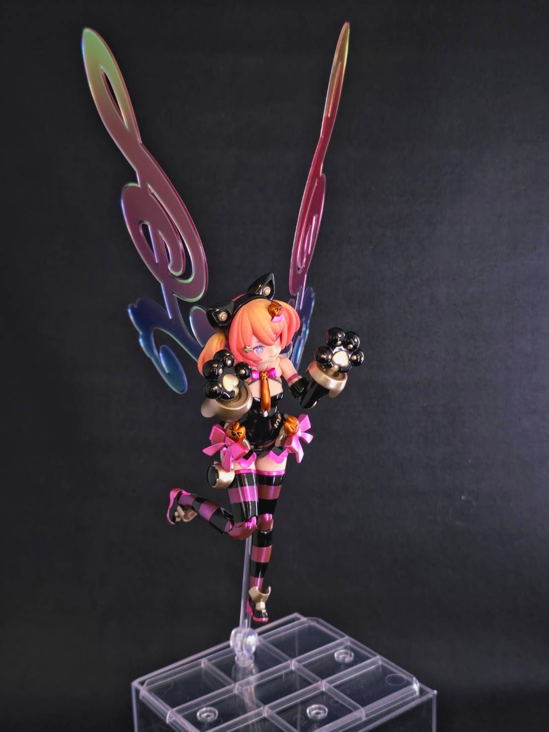 メガミデバイス PUNI☆MOFU 黒マオ カスタム 塗装完成品 MEGAMI DEVICE