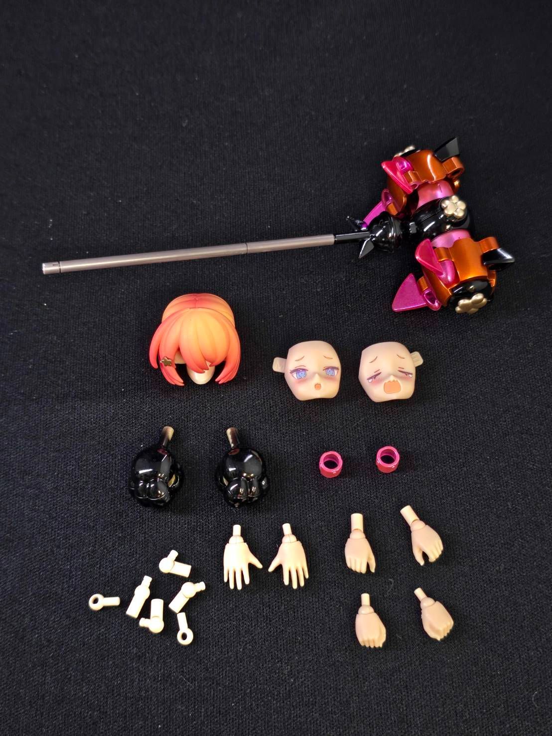 メガミデバイス PUNI☆MOFU 黒マオ カスタム 塗装完成品 MEGAMI DEVICE