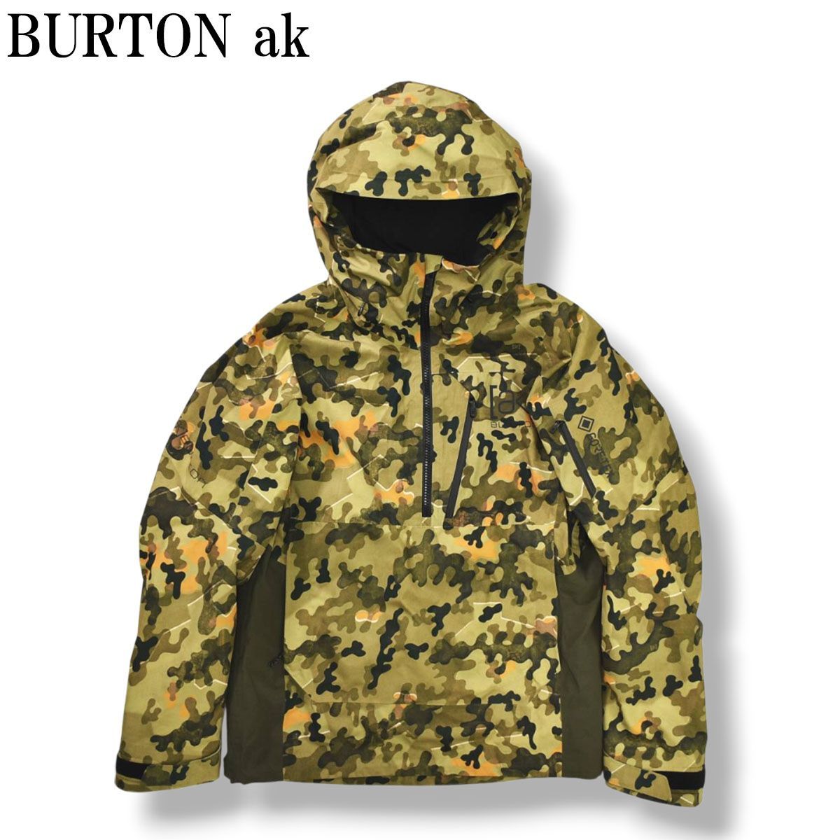 バートン BURTON ak Goretex Velocity Anorak Jacket ゴアテックス アノラック スノーボード ジャケット M カモ柄 メンズ