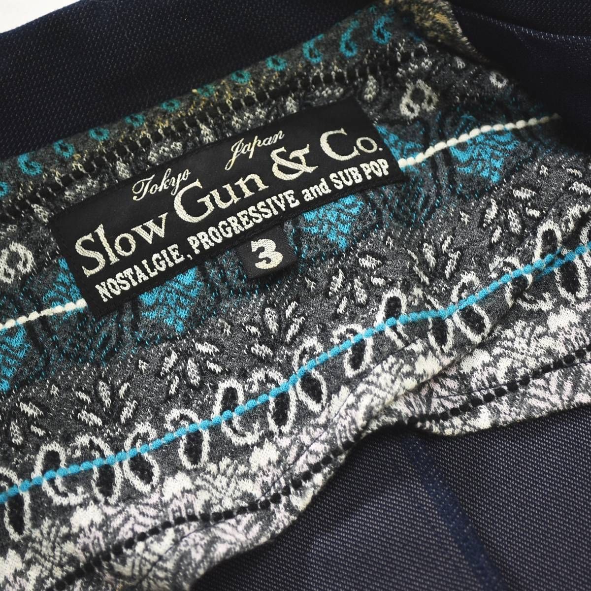 スロウガン SlowGun シングル 2B テーラードジャケット アンコン 