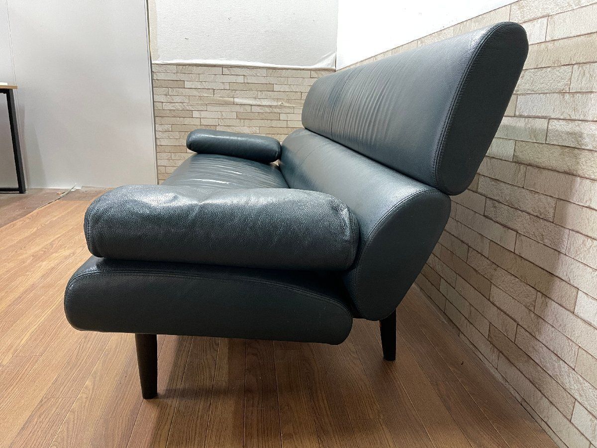 □カンディハウス CONDE HOUSE エクリプス 3Pソファ トリプル 本革