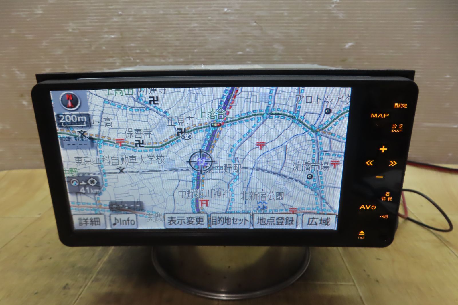 図2021年★動作保証付★F6329/トヨタ純正 NHDT-W60G HDDナビ 地デジTVワンセグ内蔵 Bluetooth内蔵 CD DVD再生OK 本体のみ