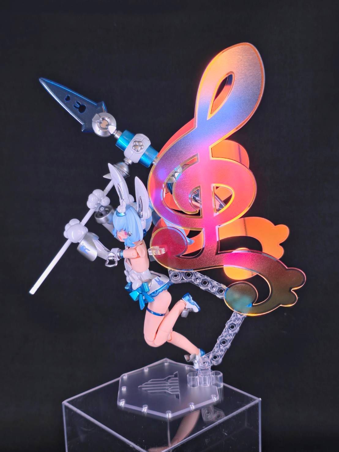 メガミデバイス PUNI☆MOFU 雪トゥ カスタム 塗装完成品 MEGAMI DEVICE