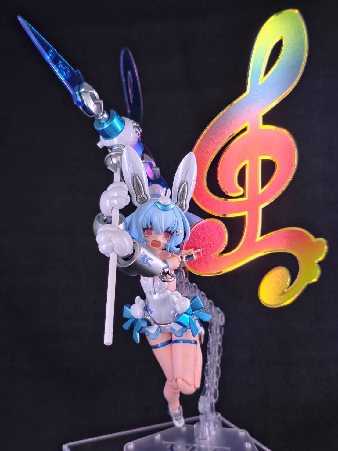 メガミデバイス PUNI☆MOFU 雪トゥ カスタム 塗装完成品 MEGAMI DEVICE