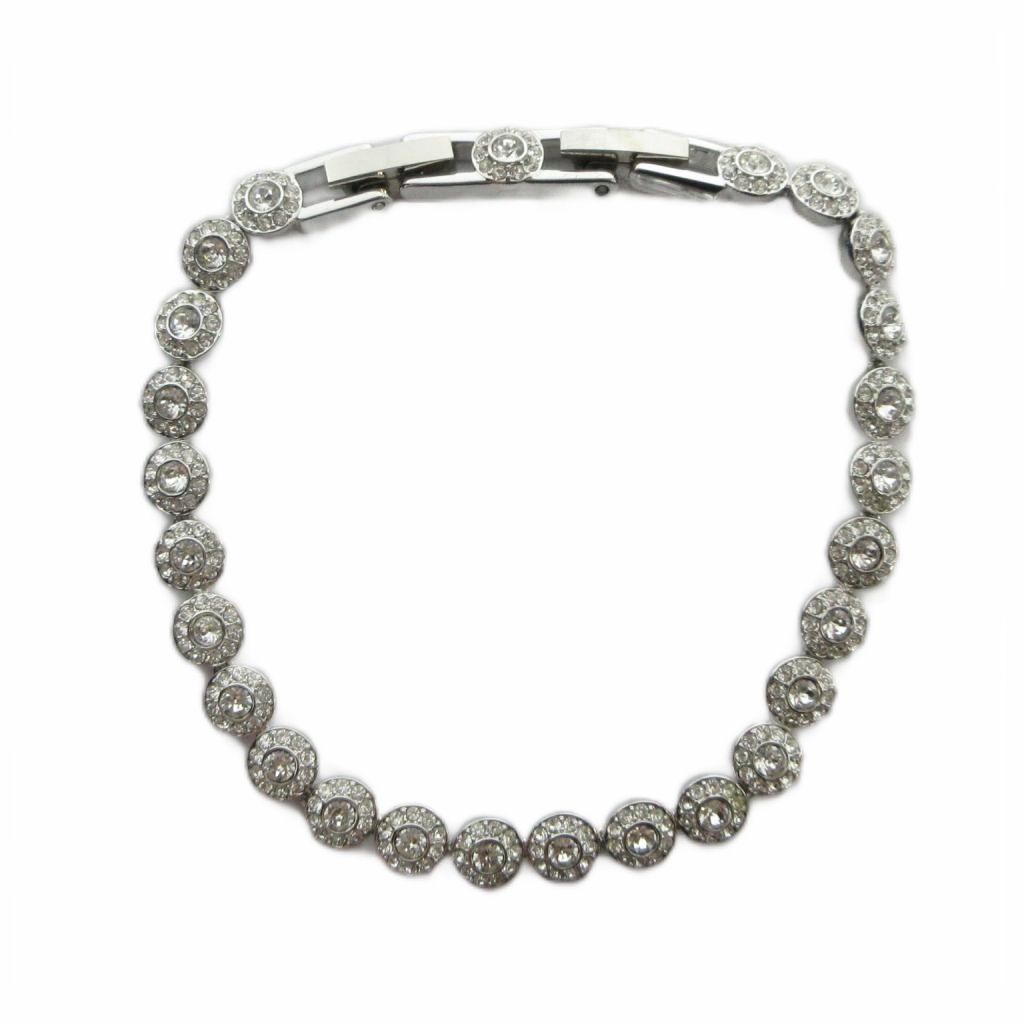 【美品】SWAROVSKI ブレスレット シルバー 箱付き スワロフスキー SWAROVSKI ブレスレット アクセサリー ビジュー
