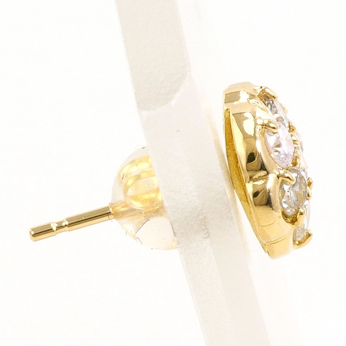 K18YG ピアス(片耳) ダイヤ 0.33 ct 総重量約0.6g 送料無料 新品同様 【中古】 ギフトラッピング無料 K18YG ピアス(片耳) ダイヤモンド 0.33 ct 総重量約0.6g ジュエリー