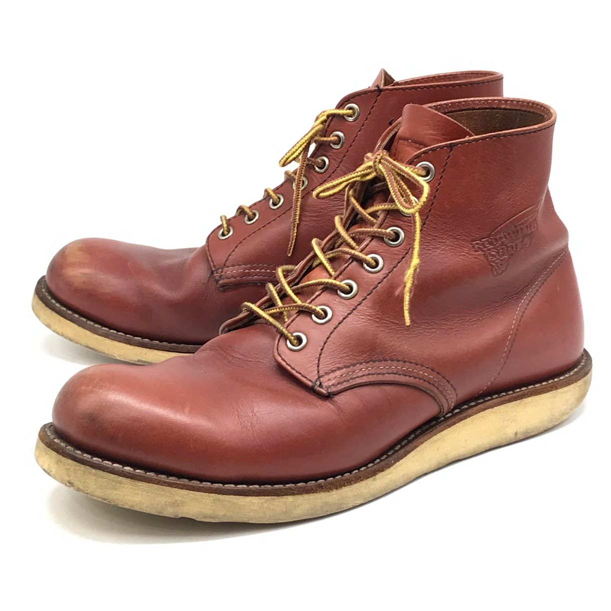 【倉吉店】 中古 RED WING | レッドウィング ブーツ 6-inch Classic Round 8166 レッド 27.5cm 【127】