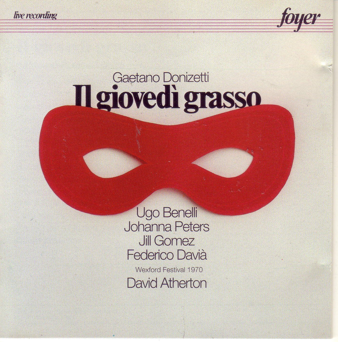 【CD】Il Giovedi Grasso