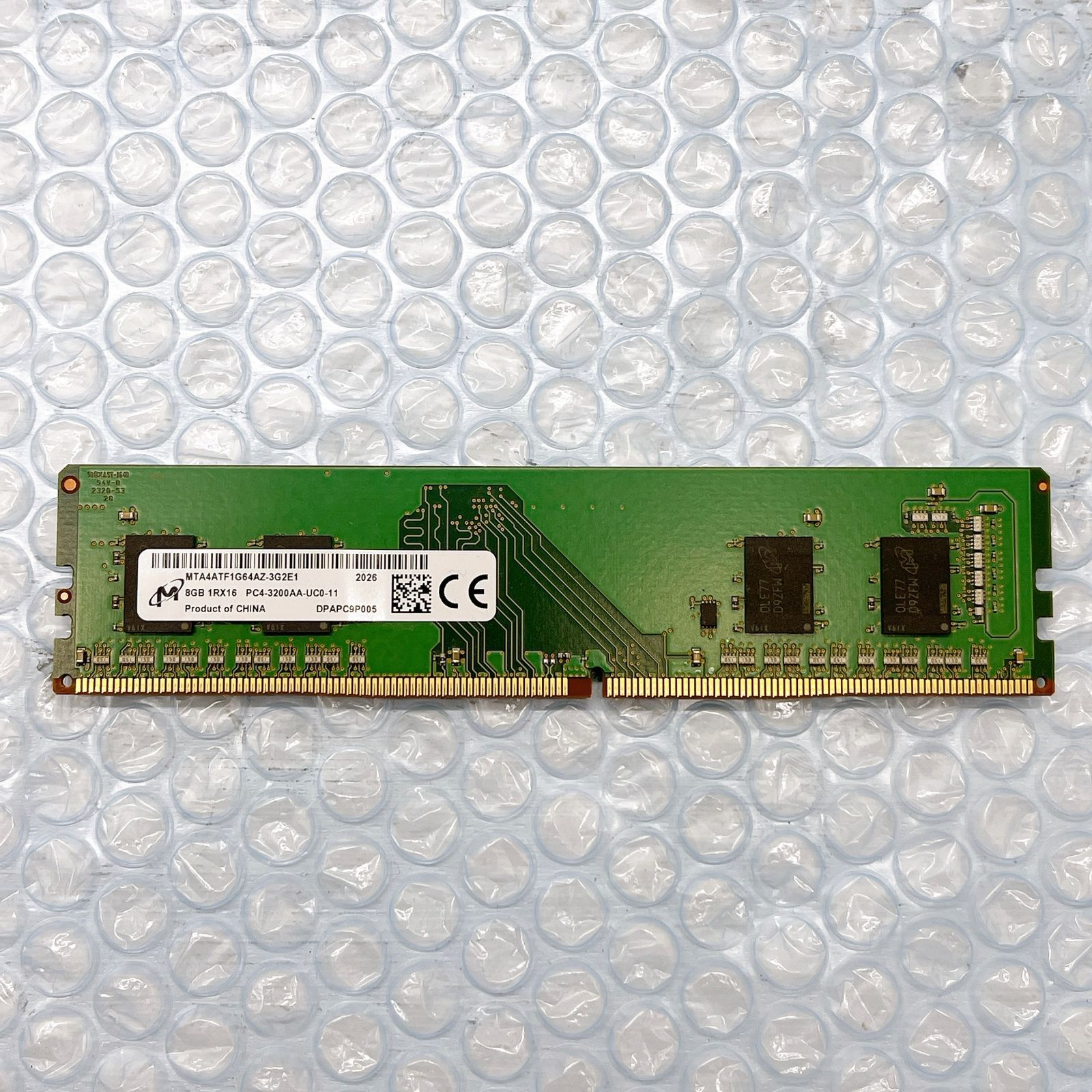 DDR4 8GB×1枚 PC4-3200AA micron メモリ - メルカリ