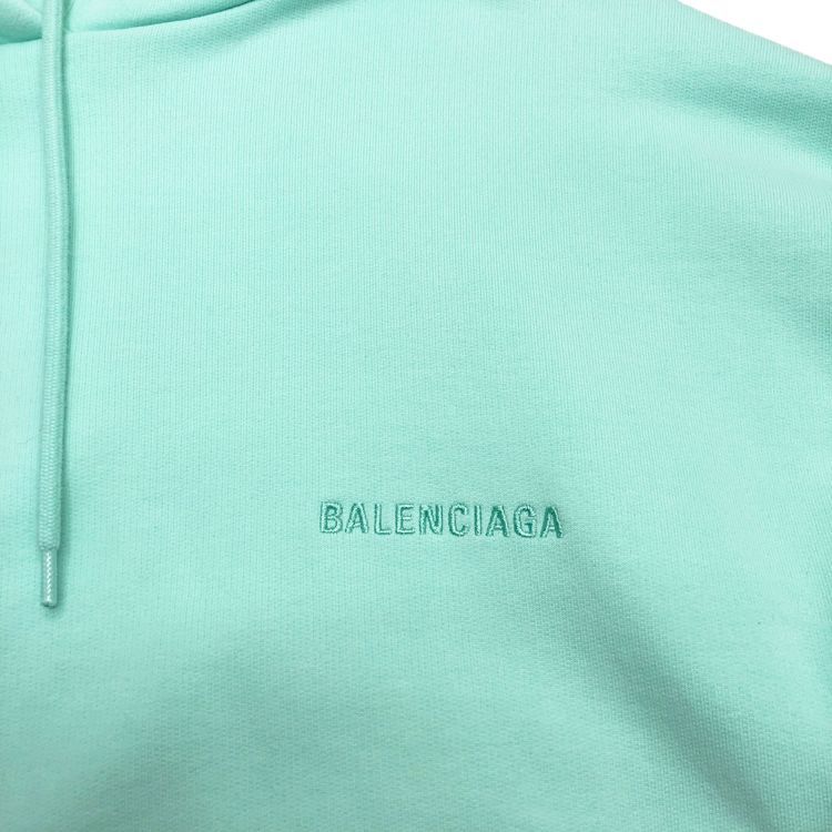 バレンシアガ 22AW 578135  TNVH! ロゴ刺繍ミディアムフィットプルオーバーパーカー レディース XS BALENCIAGA - バレンシアガ 22AW 578135 TNVH! ロゴ刺繍ミディアム