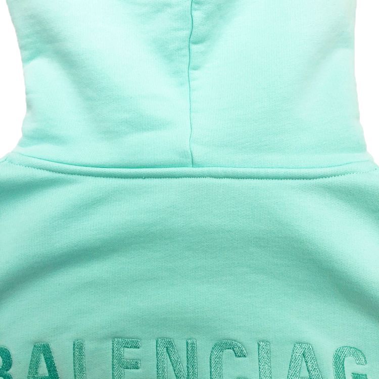 BALENCIAGA バレンシアガ 刺繍ロゴ プリント プルオーバーパーカー