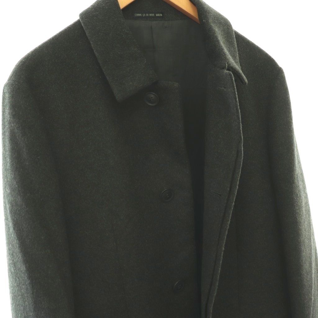 極美品★コムサデモードメン★カシミヤウール◎ブラックステンカラーコート★535 コムサデモードメン COMME CA DU MODE MEN COステンカラーコート