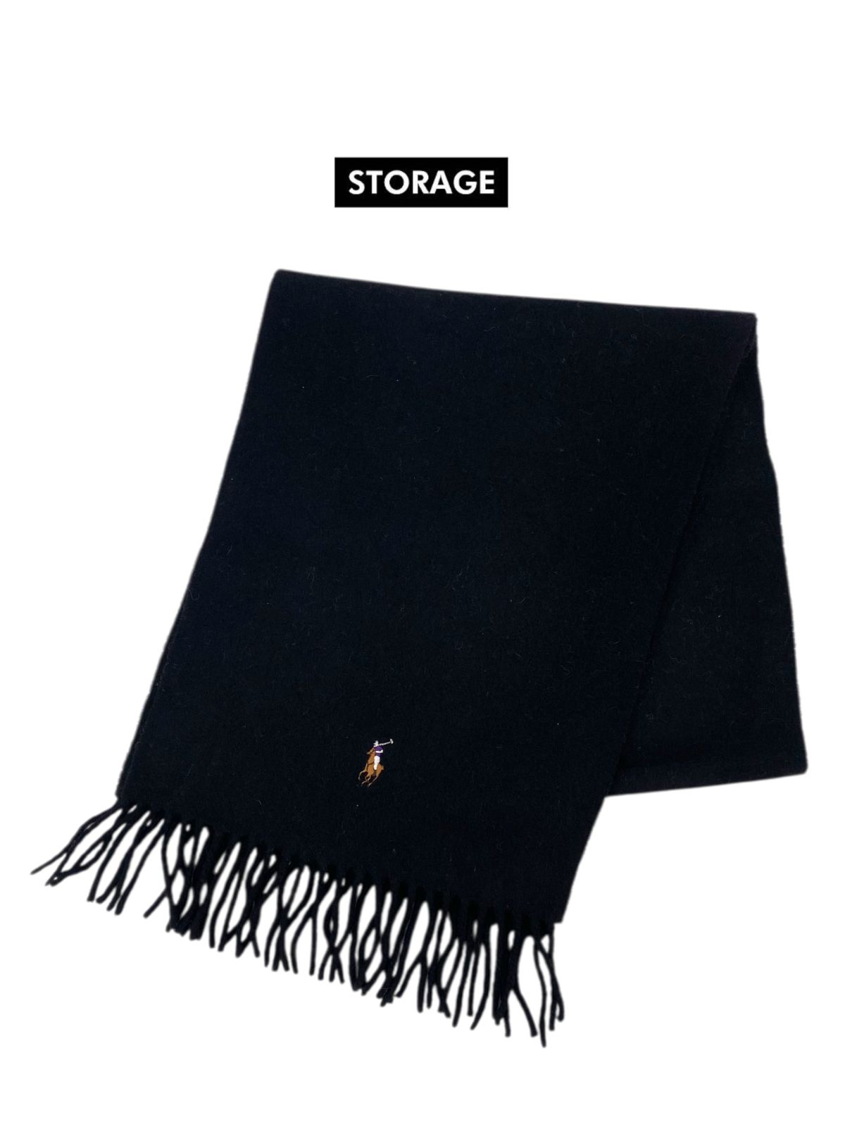 【古着】Polo Ralph Lauren wool scarf ポロ ラルフローレン ウール マフラー