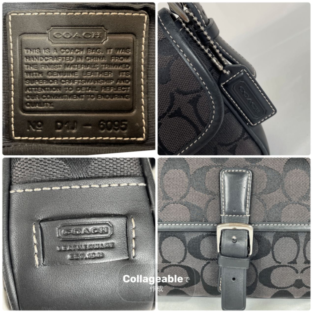 COACH コーチ ワンショルダーバッグ シグネチャー 6095 - メルカリ
