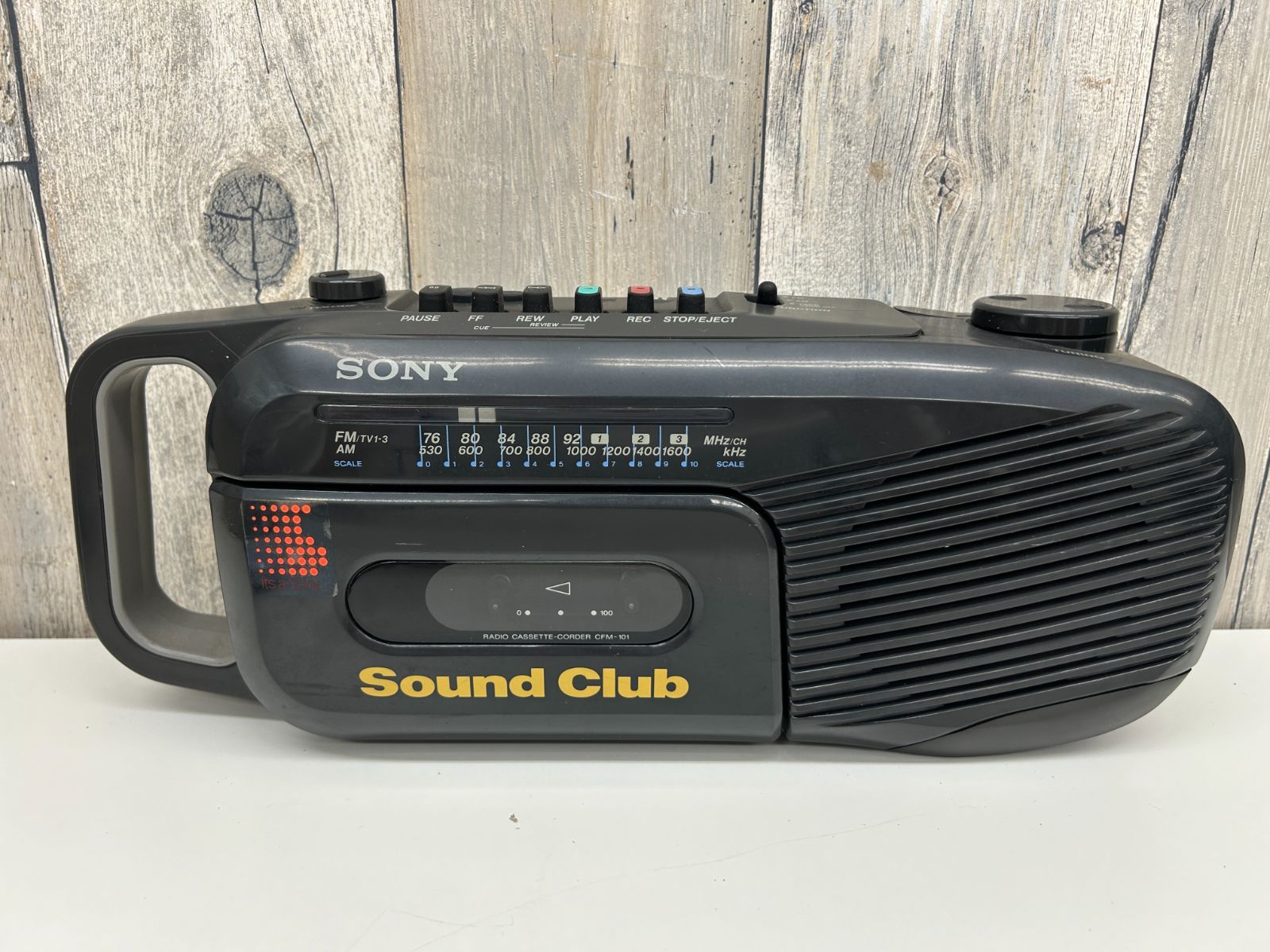 E 最終価格【動作未確認】SONY Sound Club CFM-101 ポータブルラジカセ