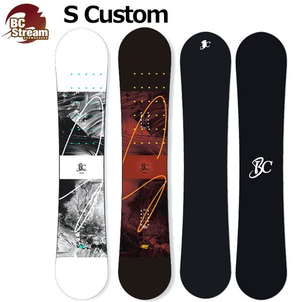 25-26 BC-STREAM / ビーシーストリーム S Custom エス カスタム メンズ レディース 国産 ツイン カービング スノーボード 板 2026