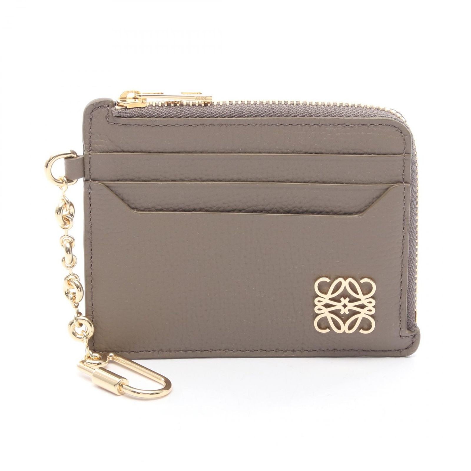 ロエベ LOEWE コインケース アナグラム スクエア コインカードホルダー キーリング付き C821SQLX033170 トープ レザー アナグラム スクエア コインカードホルダー