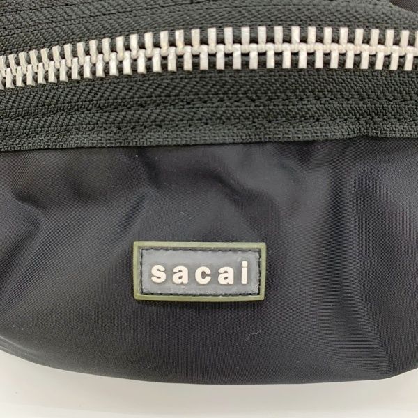 sacai サカイ ナイロン ボディバッグ ウエストポーチ 美品 Sacai ナイロン ボディバッグ ウエストポーチ ブラック サカイ