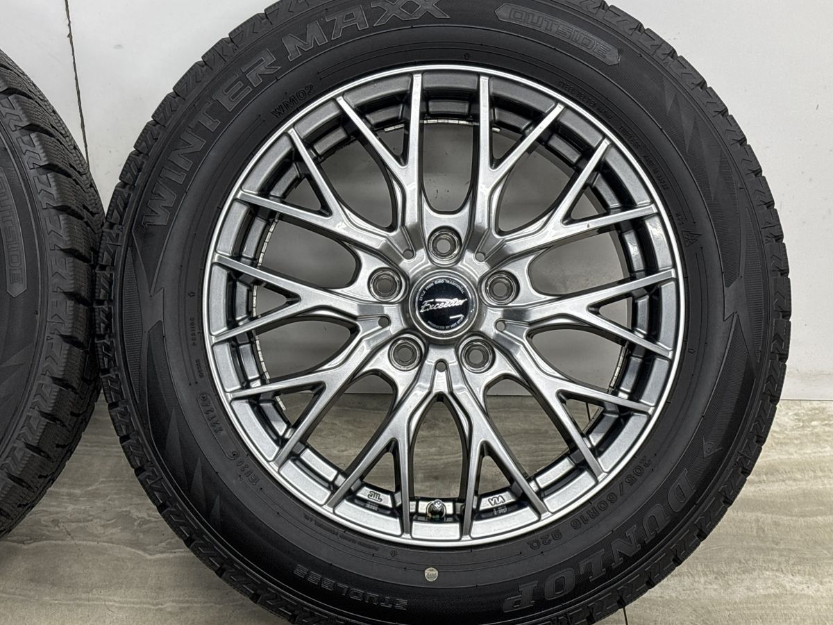 バリ溝】エクシーダー 16in 6.5J +53 PCD114.3 ダンロップ ウインター