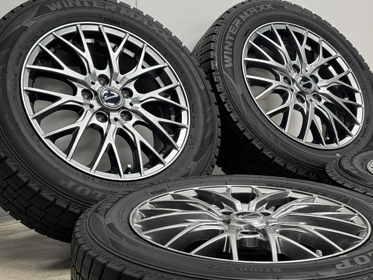 バリ溝】エクシーダー 16in 6.5J +53 PCD114.3 ダンロップ ウインター