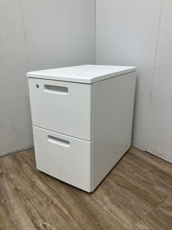 【中古品】コクヨ 2段インサイドワゴン SDM-BM46A2SAW ホワイト