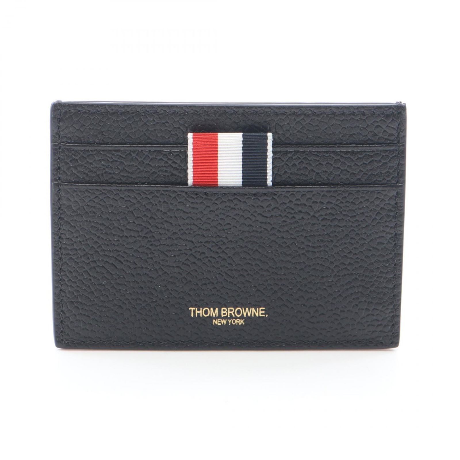 トムブラウン THOM BROWNE カードケース FAW035A00198001 ブラック レザー カードケース メンズ 新品