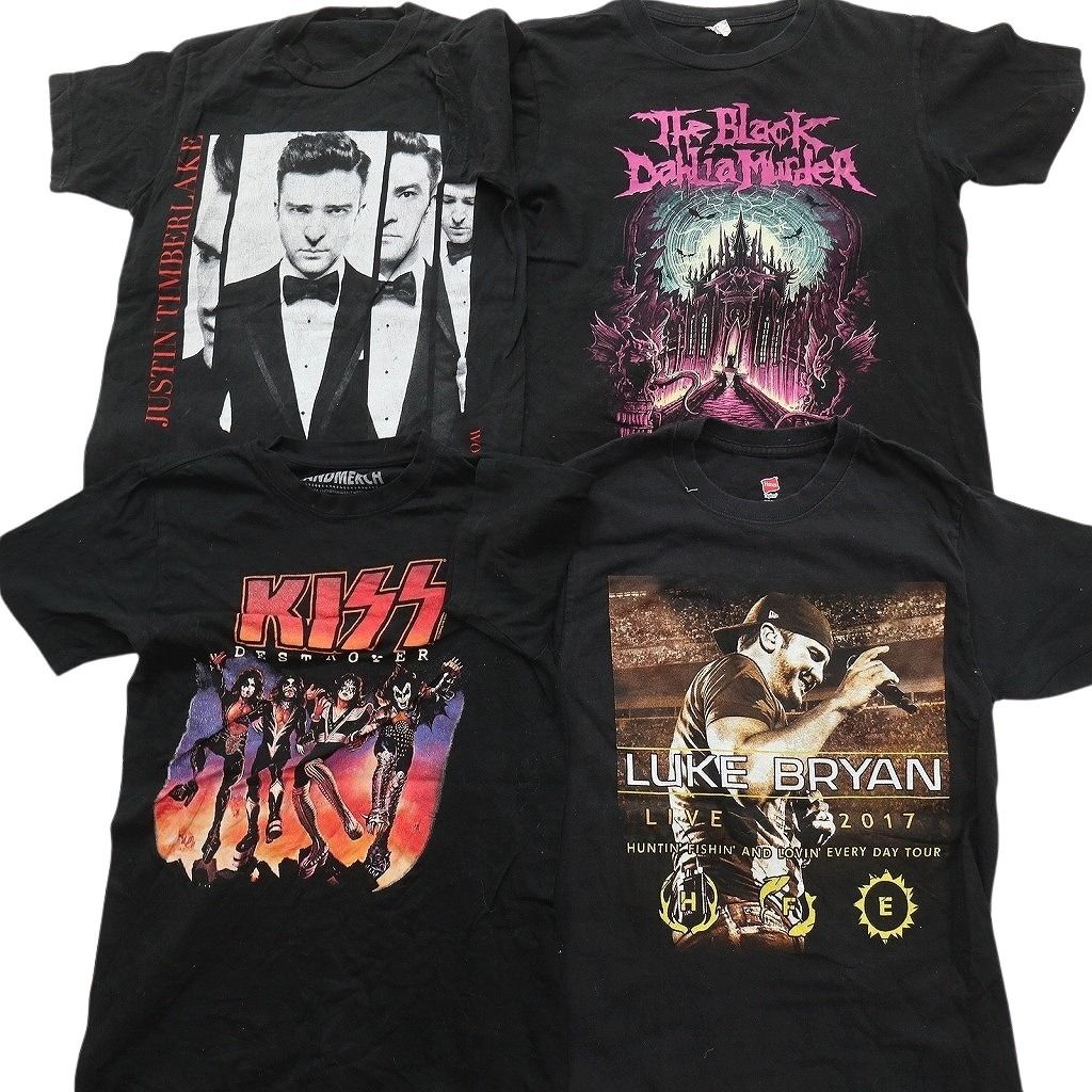 古着卸 まとめ売り 音楽・バンド Tシャツ 16枚セット ( メンズ 2XL/3XL ) ピンクフロイド アイスキューブ KISS 中古 古着 NF9182 メンズ 古着卸 まとめ売り 音楽・バンド Tシャツ 16枚セット ( メンズ