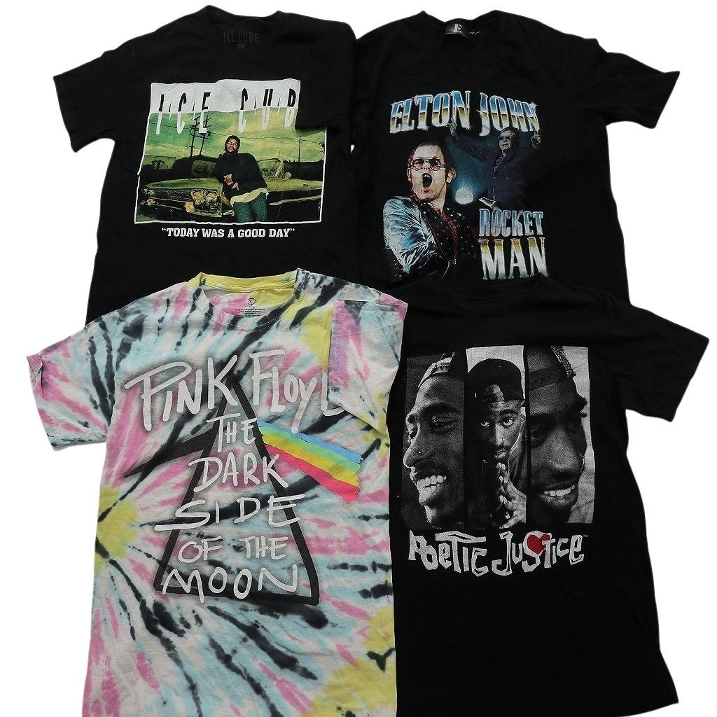 古着卸 まとめ売り 音楽・バンド Tシャツ 16枚セット ( メンズ 2XL/3XL ) ピンクフロイド アイスキューブ KISS 中古 古着 NF9182 メンズ 古着卸 まとめ売り 音楽・バンド Tシャツ 16枚セット ( メンズ